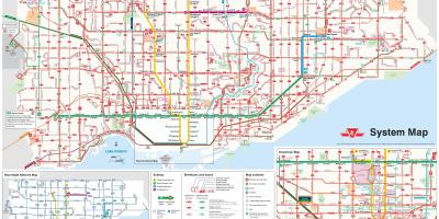 خريطة تورونتو الحافلة