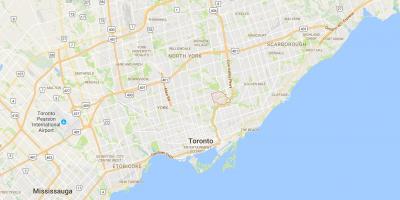 خريطة ثورنكليف مدينة تورونتو