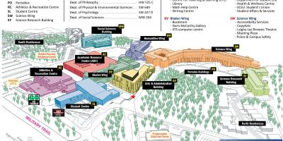خريطة من جامعة تورنتو سكاربورو الحرم الجامعي