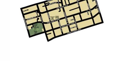 خريطة حي البلدة القديمة في تورنتو