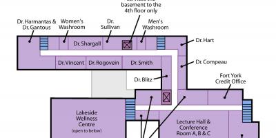 خريطة سانت جوزيف المركز الصحي تورونتو سانيسايد مستوى 2