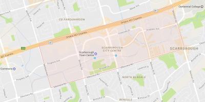 خريطة مدينة سكاربورو مركز حي تورونتو