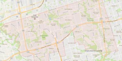 خريطة ضاحية تورونتو حي تورونتو
