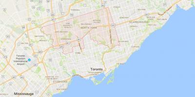 خريطة ضاحية تورونتو مدينة تورونتو
