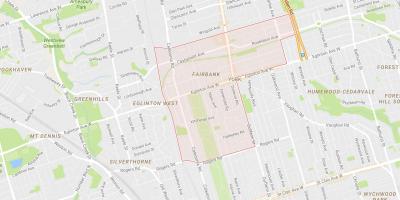 خريطة فيربانك حي تورونتو
