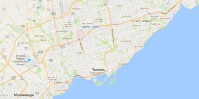 خريطة كلانتون مدينة تورونتو
