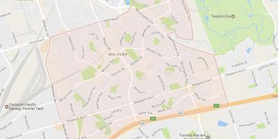 خريطة مالفيرن حي تورونتو