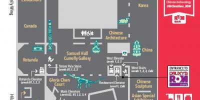 خريطة متحف أونتاريو الملكي مستوى 1