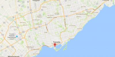 خريطة مدينة تورونتو جزر مدينة تورونتو