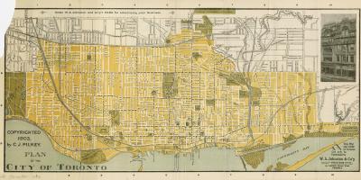 خريطة مدينة تورونتو عام 1903