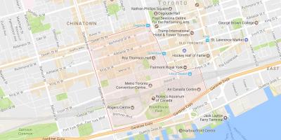 خريطة مدينة الحي تورونتو