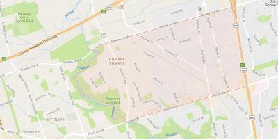 خريطة هامبر القمة حي تورونتو
