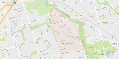 خريطة هامبر هايتس – Westmount حي تورونتو