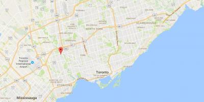 خريطة هامبر هايتس – Westmount مدينة تورونتو