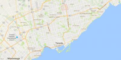 خريطة هيلكرست قرية مدينة تورونتو