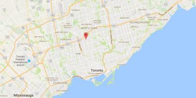خريطة يدبيري مدينة تورونتو