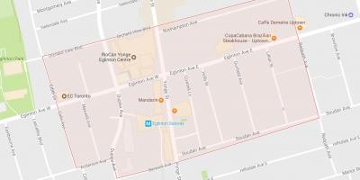 خريطة يونغ و Eglinton حي تورونتو